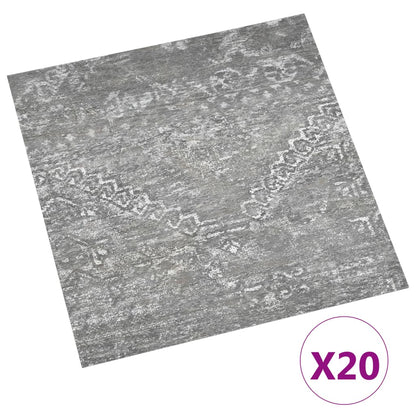 Listoni Pavimenti Adesivi 20 pz 1,86 m² Grigio Cemento in PVC
