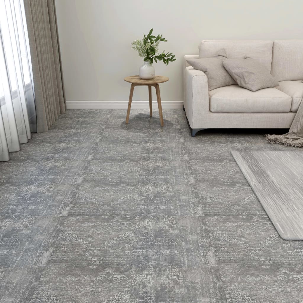 Listoni Pavimenti Adesivi 20 pz 1,86 m² Grigio Cemento in PVC