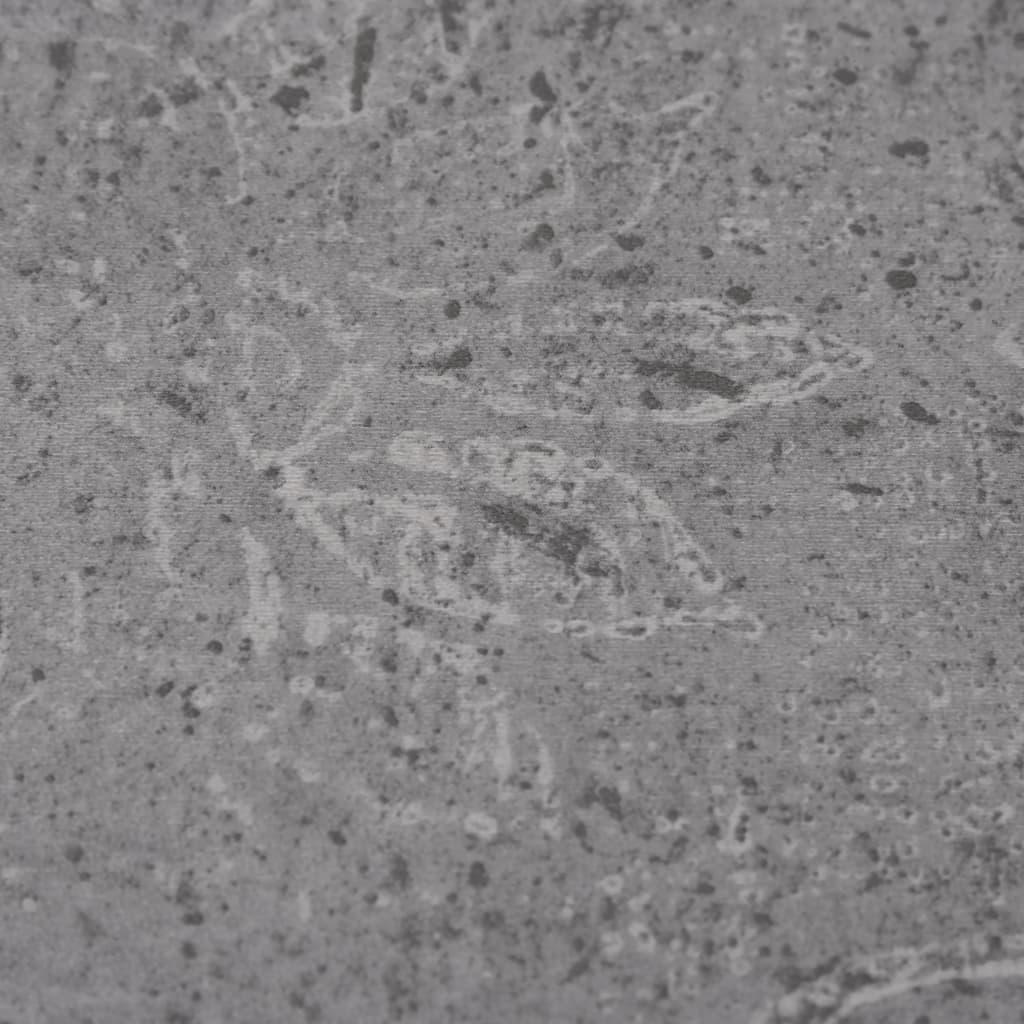 Listoni Pavimento Autoadesivi PVC 5,21m² 2mm Marrone Cemento