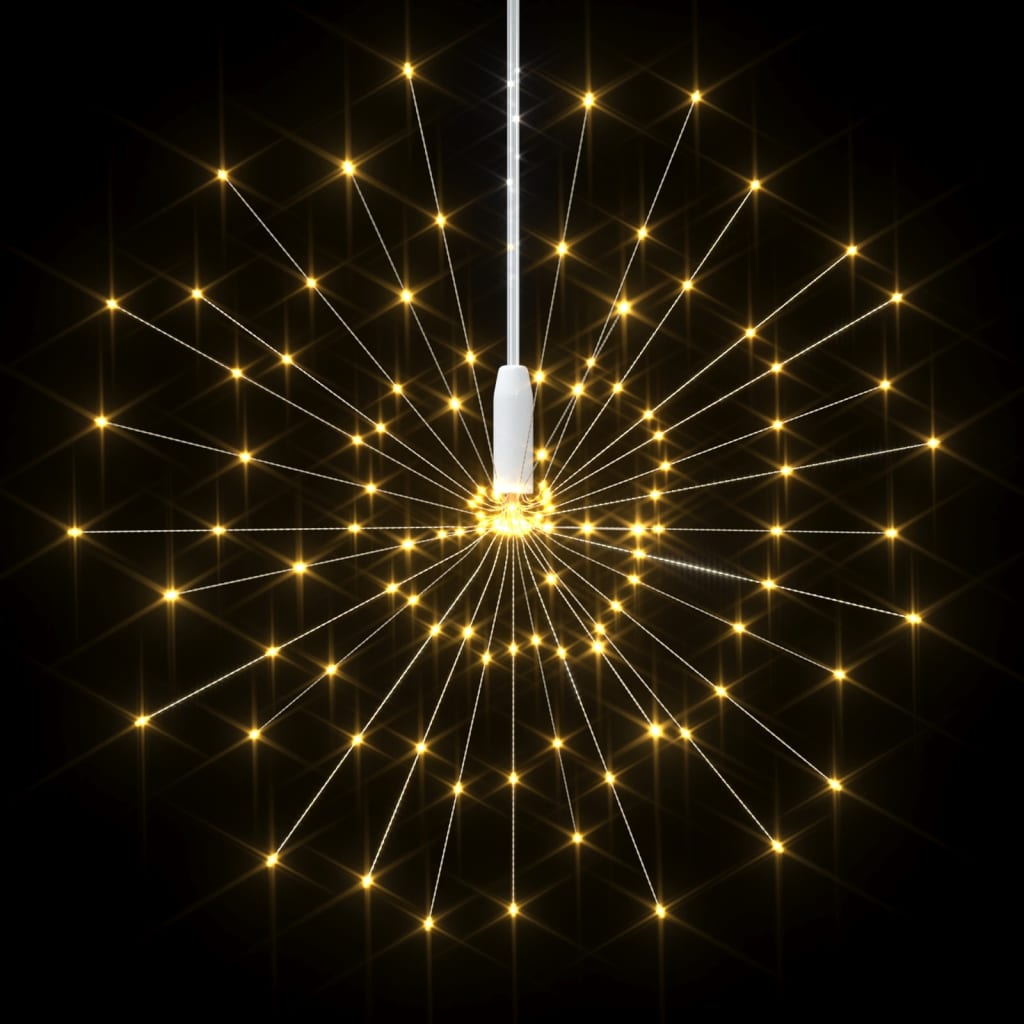 Luci di Natale Fuochi d'Artificio Bianco Caldo 20 cm 140 LED