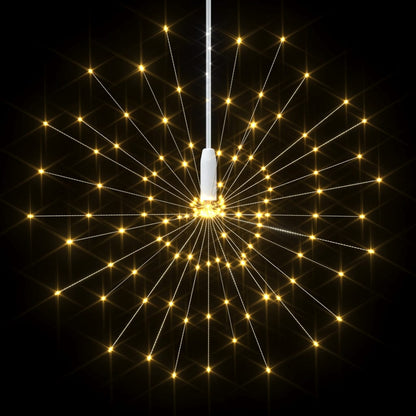 Luci di Natale Fuochi d'Artificio Bianco Caldo 20 cm 140 LED