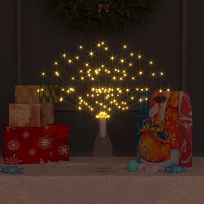 Luci di Natale Fuochi Artificio 10pz Bianco Caldo 10cm 1400 LED