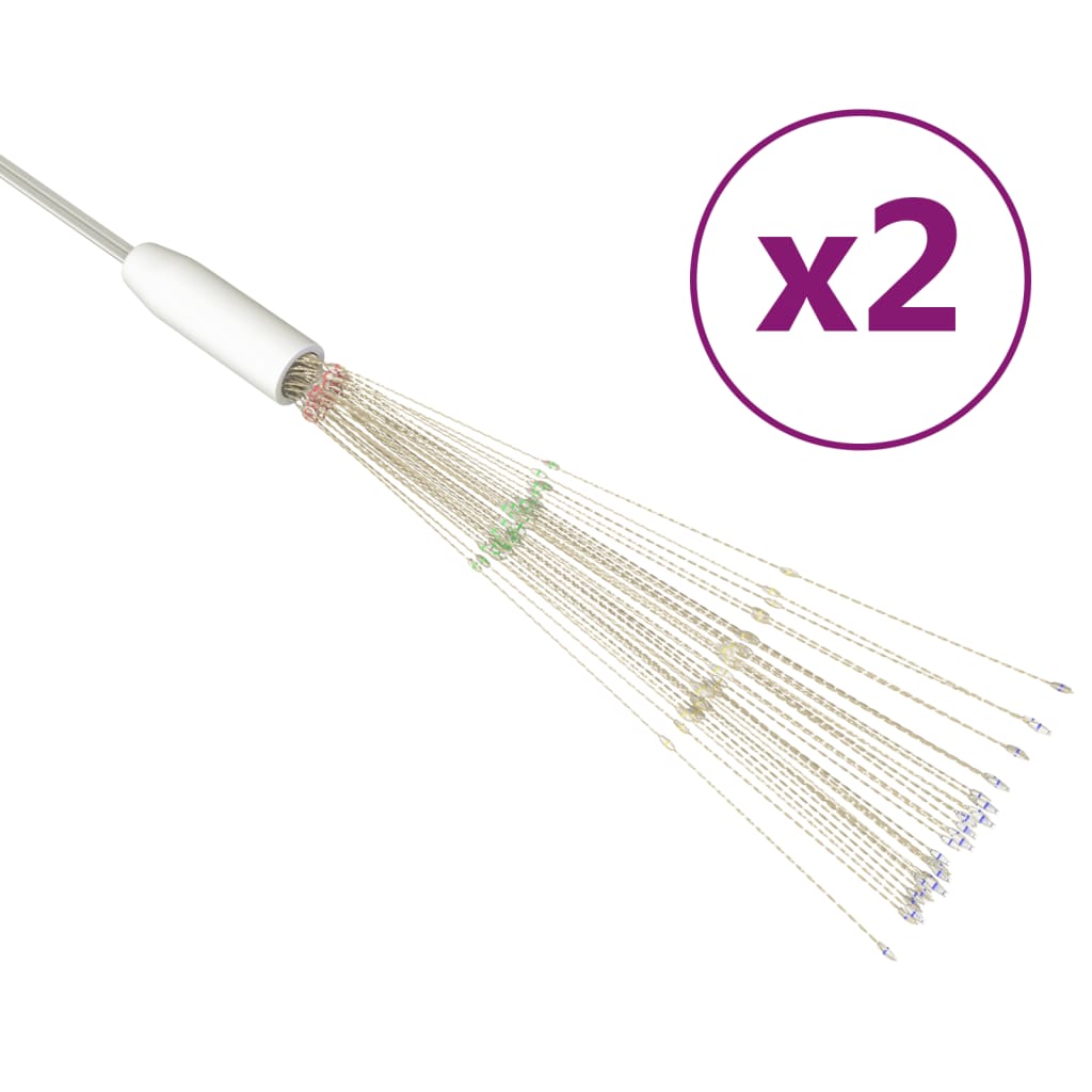 Luci di Natale Fuochi Artificio 2pz Multicolore 20 cm 280 LED