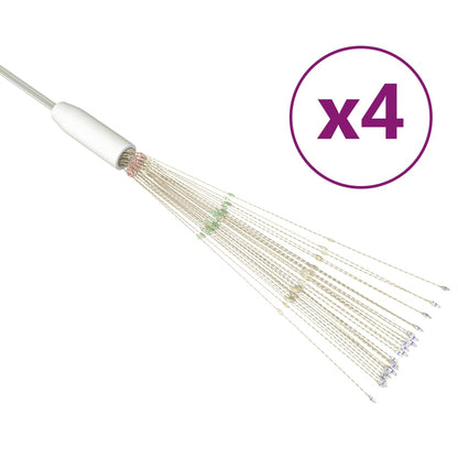 Luci di Natale Fuochi Artificio 4pz Multicolore 20cm 560 LED