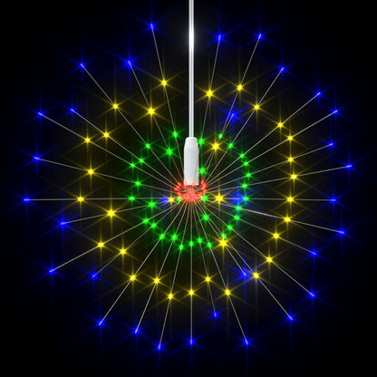 Luci di Natale Fuochi Artificio 4pz Multicolore 20cm 560 LED