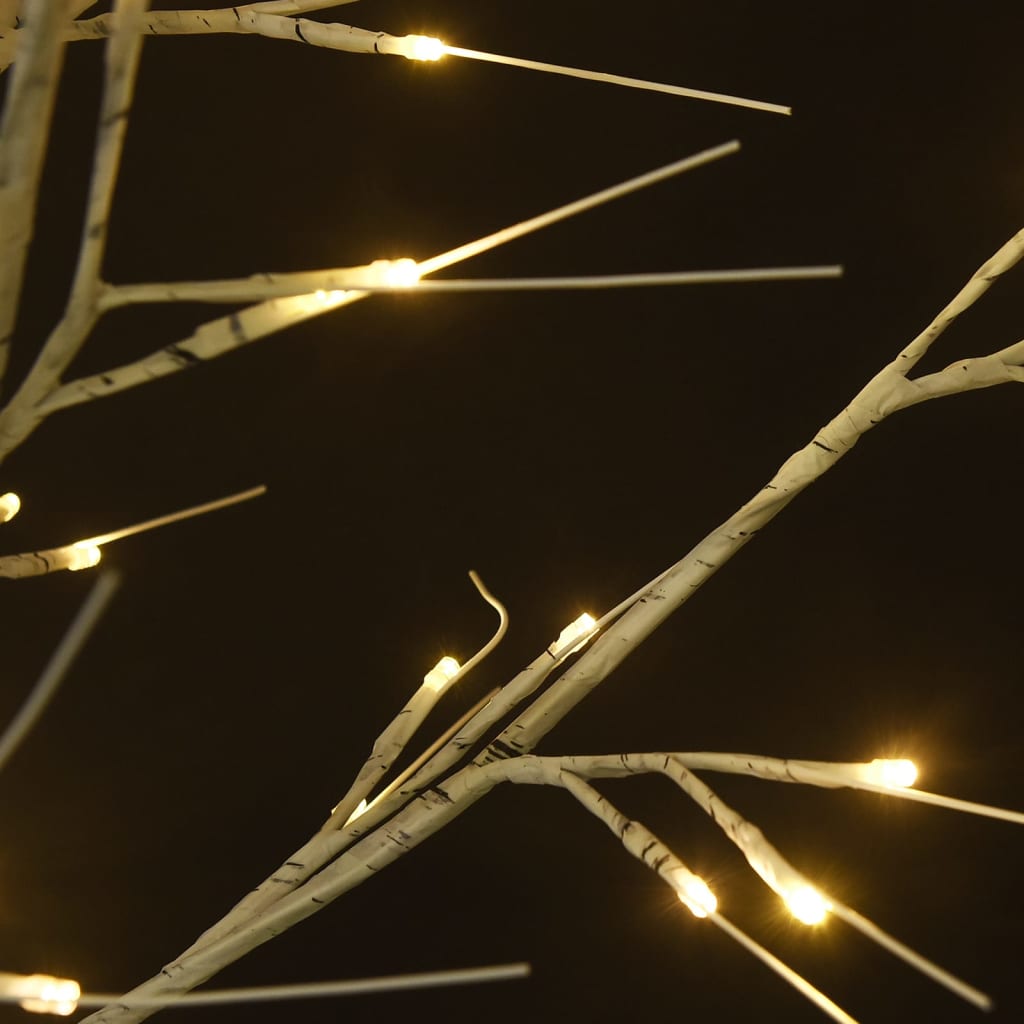 Albero Natale 120 LED 1,2 m Salice Bianco Caldo Interno Esterno