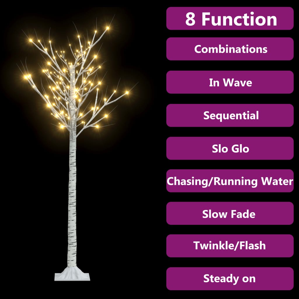 Albero Natale 140 LED 1,5 m Salice Bianco Caldo Interno Esterno