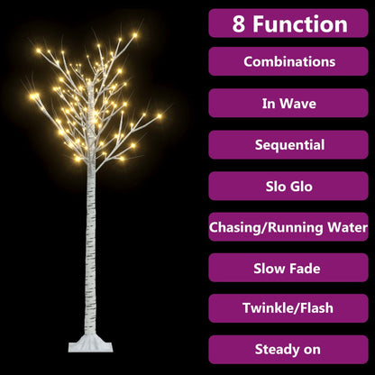 Albero Natale 140 LED 1,5 m Salice Bianco Caldo Interno Esterno