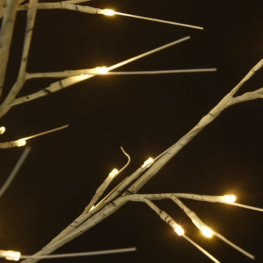 Albero Natale 140 LED 1,5 m Salice Bianco Caldo Interno Esterno