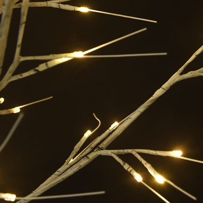 Albero Natale 180 LED 1,8 m Salice Bianco Caldo Interno Esterno