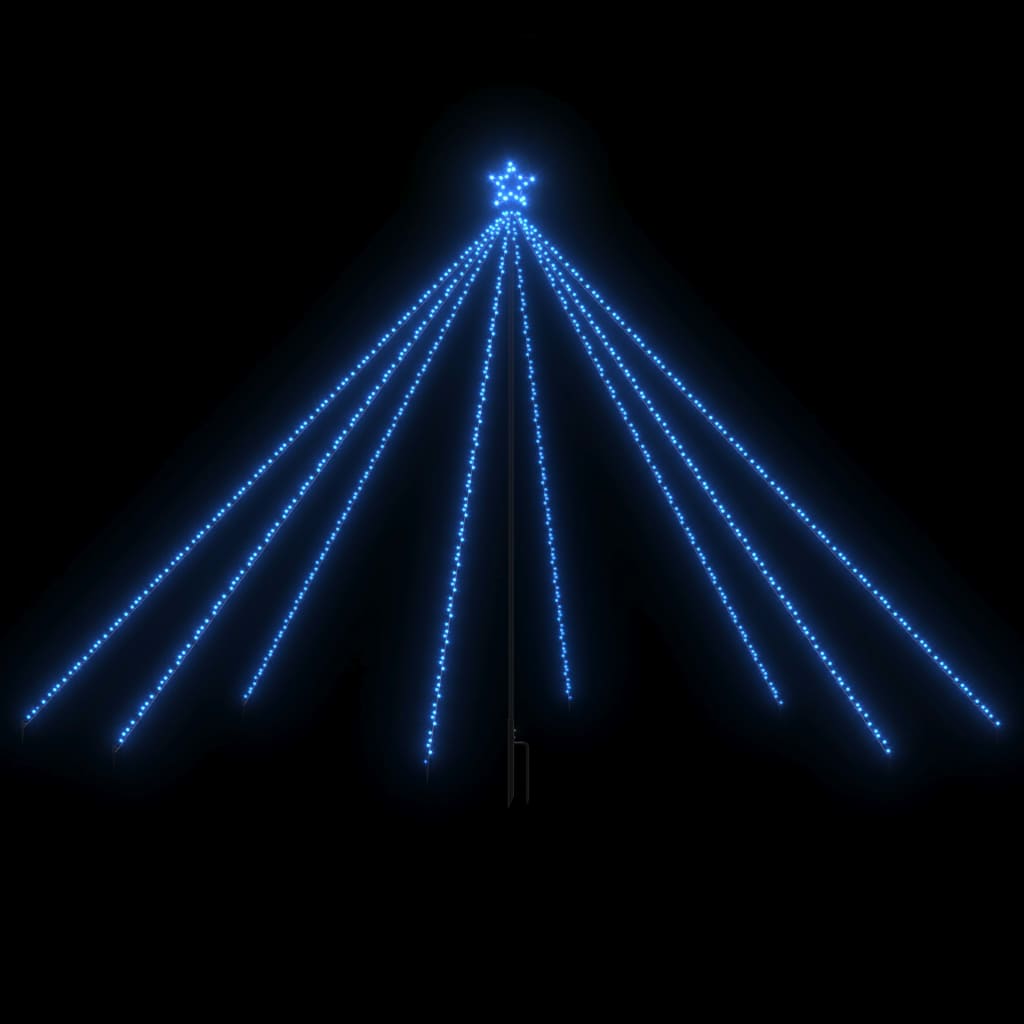 Luci per Albero di Natale Interni Esterni 576 LED Blu 3,6 m