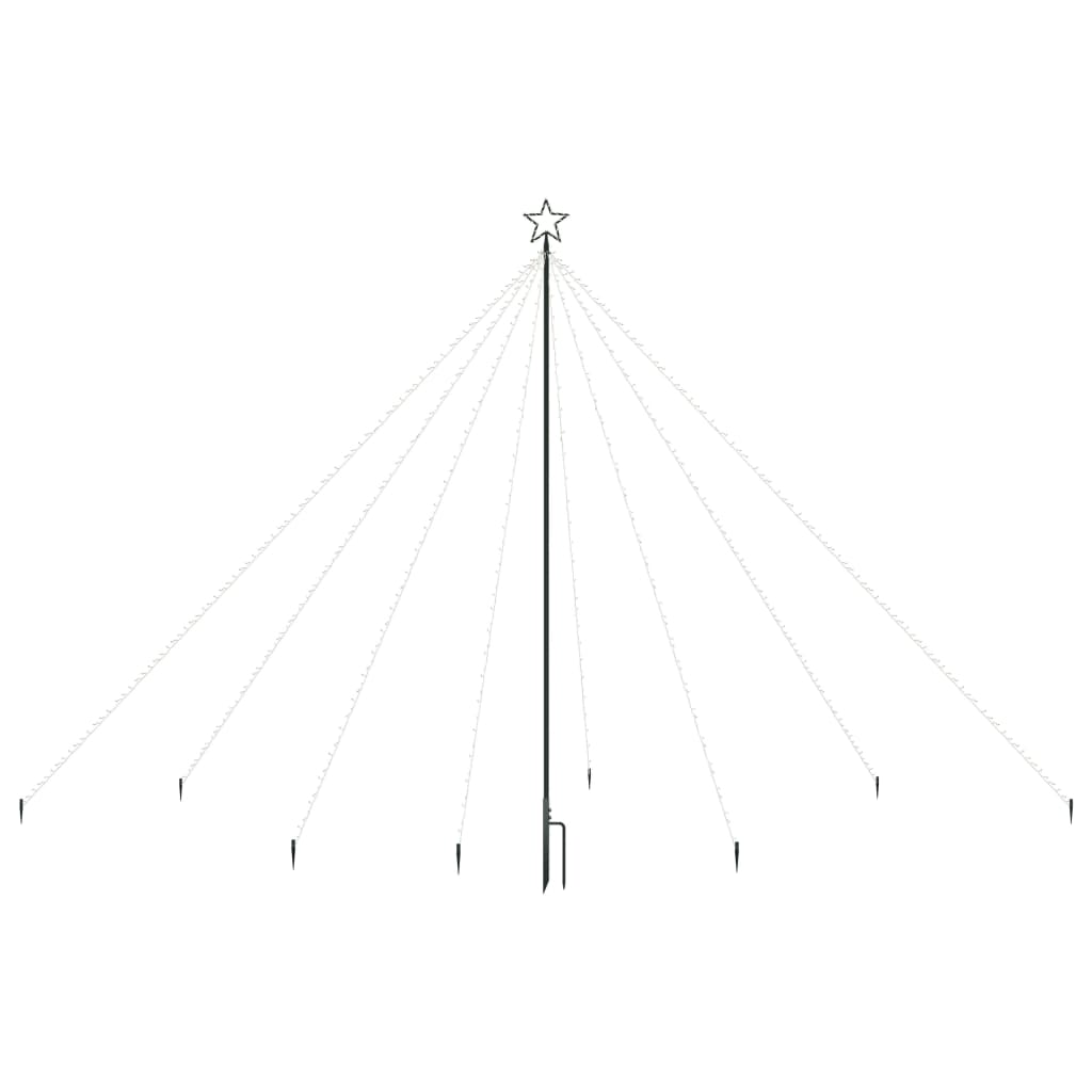 Luci per Albero di Natale Interni Esterni 576 LED Blu 3,6 m