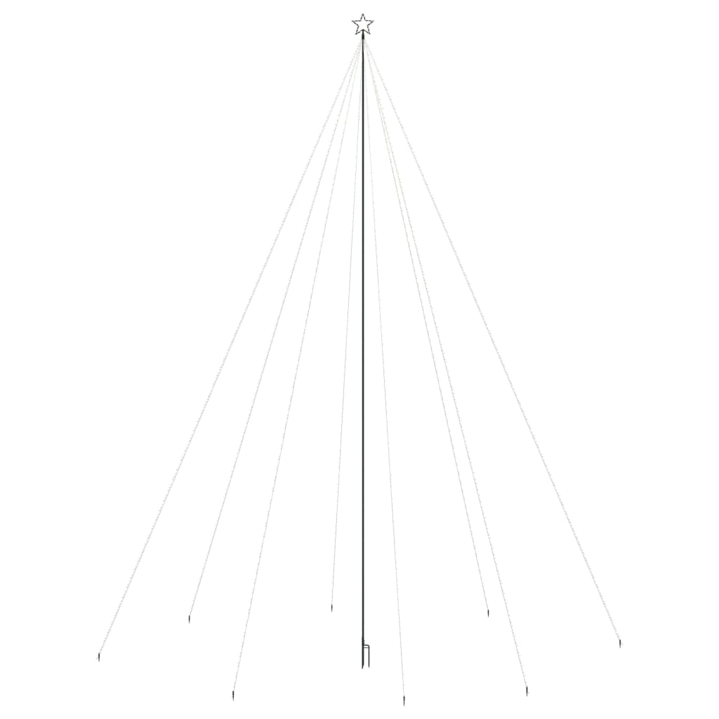 Luci per Albero di Natale Interni Esterni 1300 LED Blu 8 m