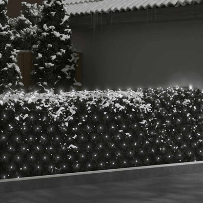Luci di Natale Rete Bianco Freddo 3x2m 204 LED Interni Esterni