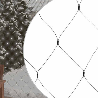 Luci di Natale Rete Bianco Freddo 3x2m 204 LED Interni Esterni