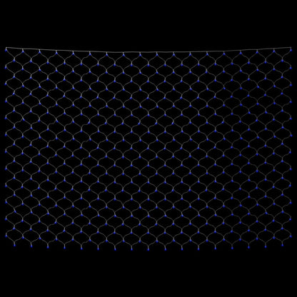 Luci di Natale Rete Blu 4x4m 544 LED Interni Esterni