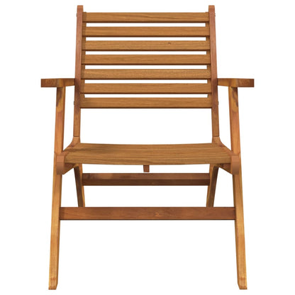 Sedie da Giardino 2 pz in Legno Massello d'Acacia