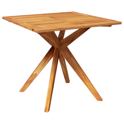 Tavolo Da Giardino 85x85x75 cm in Legno Massello di Acacia