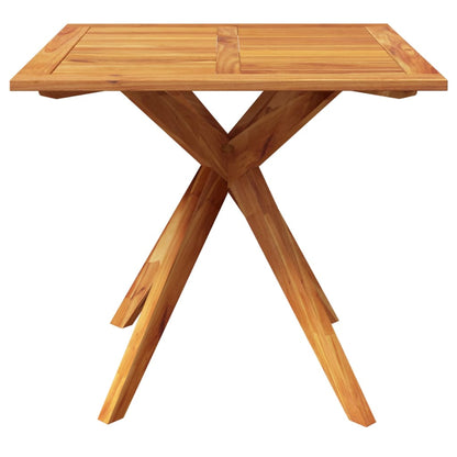 Tavolo Da Giardino 85x85x75 cm in Legno Massello di Acacia