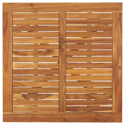 Tavolo Da Giardino 85x85x75 cm in Legno Massello di Acacia