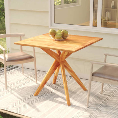 Tavolo Da Giardino 85x85x75 cm in Legno Massello di Acacia