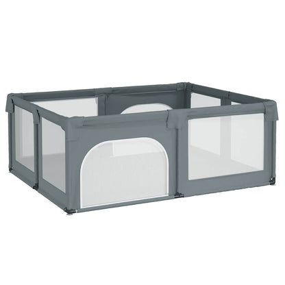 Box per Bambini con 2 Porte Grigio Chiaro Tessuto Oxford