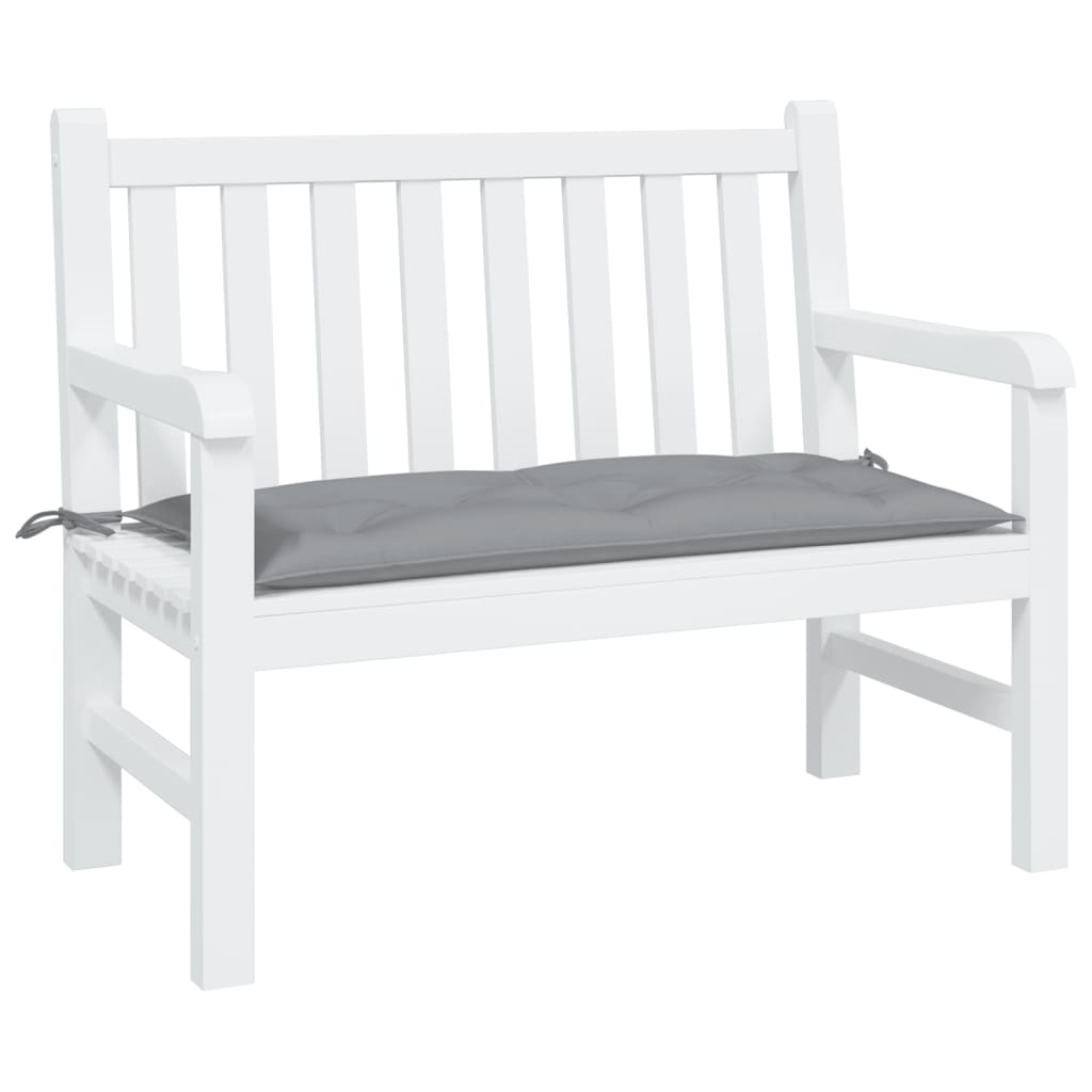 Cuscino per Panca Grigio 110x50x7 cm in Tessuto Oxford