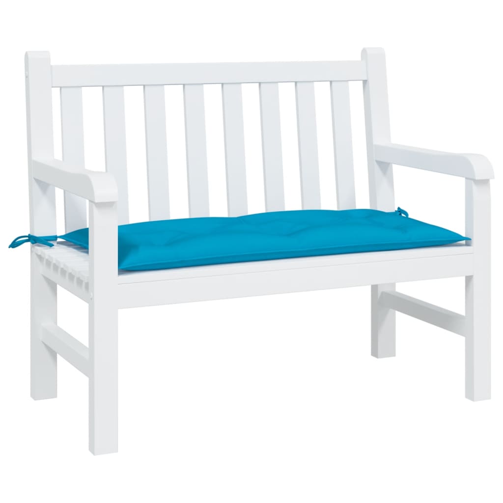 Cuscino per Panca Azzurro 110x50x7 cm in Tessuto Oxford