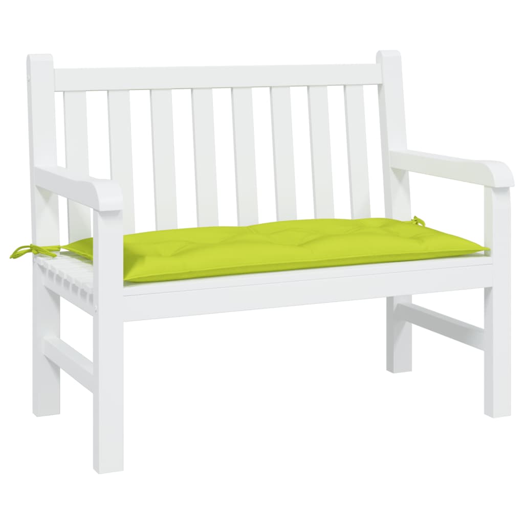 Cuscino per Panca Verde Intenso 110x50x7 cm in Tessuto Oxford