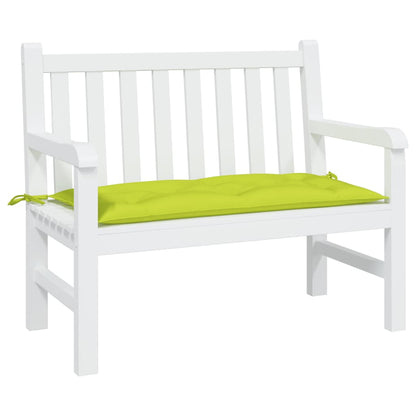 Cuscino per Panca Verde Intenso 110x50x7 cm in Tessuto Oxford
