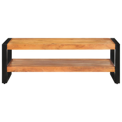 Tavolino da CaffÃ¨ 120x60x40 cm in Legno Massello di Acacia