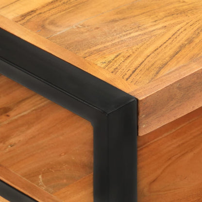 Tavolino da CaffÃ¨ 120x60x40 cm in Legno Massello di Acacia
