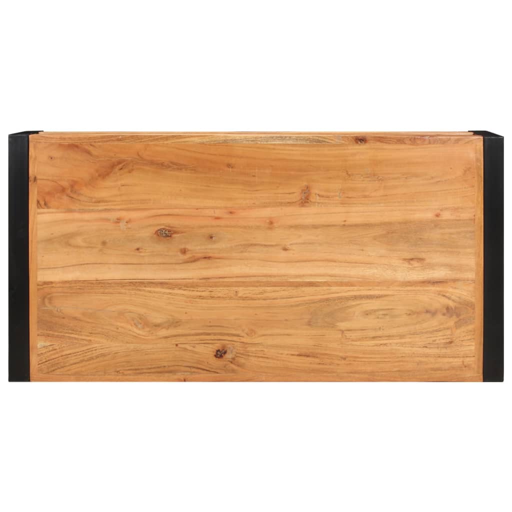 Tavolino da CaffÃ¨ 120x60x40 cm in Legno Massello di Acacia