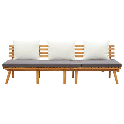 Divano Letto da Giardino 200x65 cm in Legno Massello di Acacia