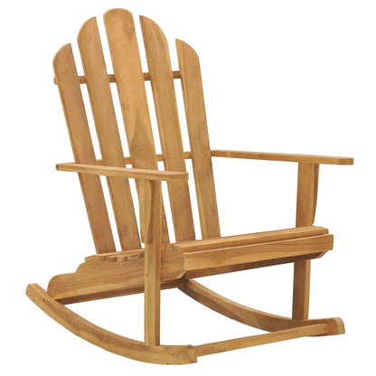 Sedie a Dondolo Adirondack 2 pz in Legno Massello di Teak