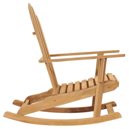 Sedie a Dondolo Adirondack 2 pz in Legno Massello di Teak