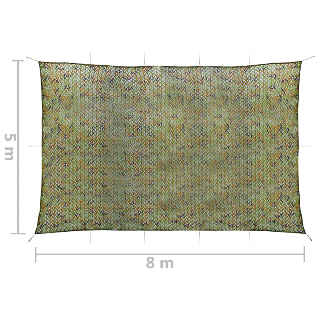 Rete Mimetica con Custodia 5x8 m Verde
