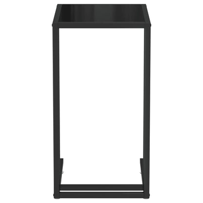 Tavolino per Computer Nero 50x35x65 cm in Vetro Temperato