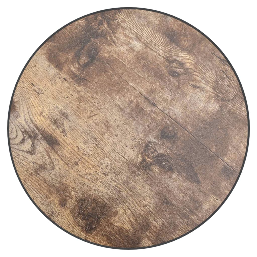 Tavolino Nero e Giallo Ã˜35 cm in MDF