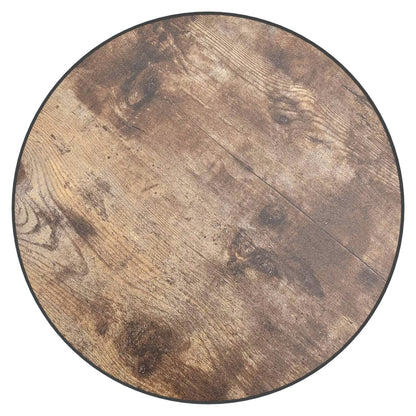 Tavolino Nero e Giallo Ã˜35 cm in MDF