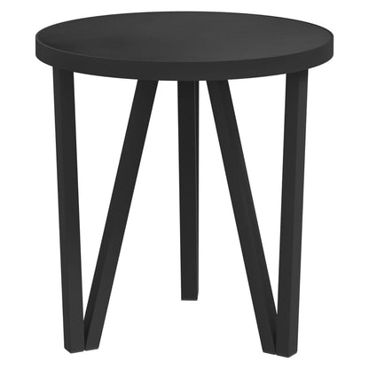 Tavolino Nero Ã˜35 cm in MDF