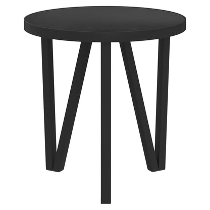 Tavolino Nero Ã˜35 cm in MDF