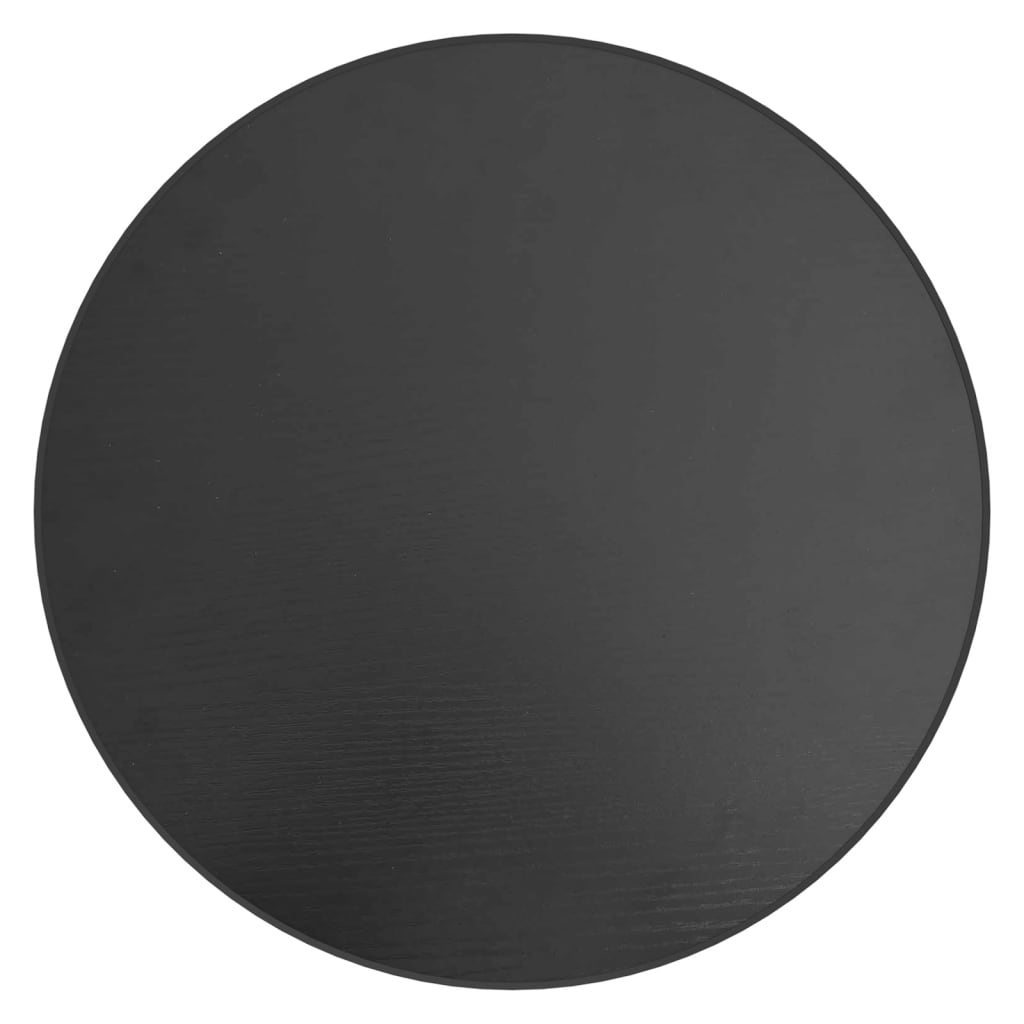 Tavolino Nero Ã˜35 cm in MDF