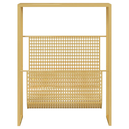 Portariviste Oro 35x15x45 cm in Acciaio