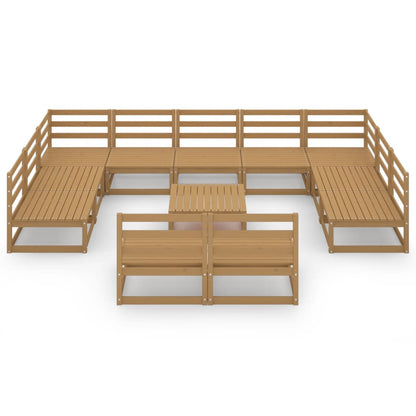 Set Divani da Giardino 12 pz in Legno Massello di Pino