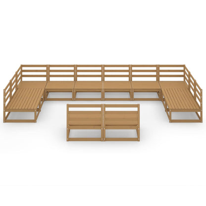Set Divani da Giardino 12 pz in Legno Massello di Pino