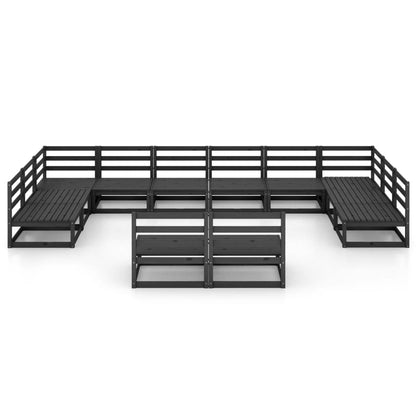 Set Divani da Giardino 12 pz in Legno Massello di Pino