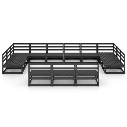 Set Divani da Giardino 13 pz in Legno Massello di Pino