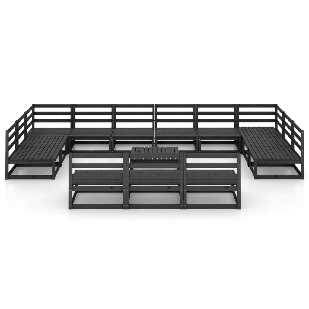 Set Divani da Giardino 14 pz in Legno Massello di Pino