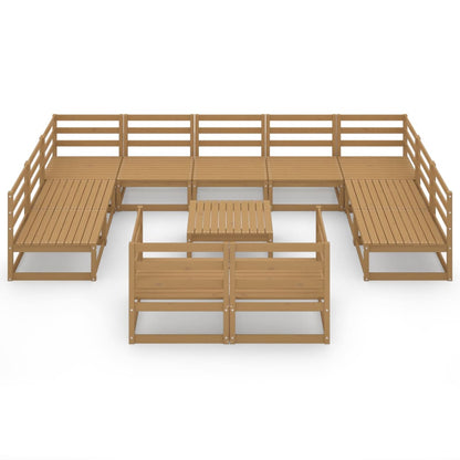 Set Divani da Giardino 12 pz in Legno Massello di Pino